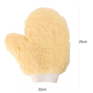 2PCS Car Wash Chenille Gloves Soft Thickened Microfiber Car Window Cleaning Mitt Double-faced Glove Auto Washing Supplies