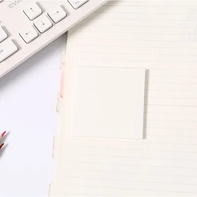 |50Sheets Transparent Memo Pads Waterproof Self Adhesive Sticky Notes