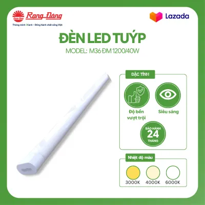 Đèn LED Nổi trần M36 120/40W (Đổi màu) Chính hãng Rạng Đông Siêu tiết kiệm điện tuổi thọ cao Chip LED tin cậy cao Giảm độ chói