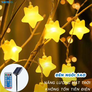 Đèn trang trí năng lượng mặt trời hình ngôi sao/ chống nước  dễ dàng lắp đặt. thương hiệu Modi Solar