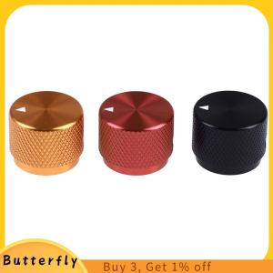 Butterfly ตัวเข้ารหัสโพเทนชิโอมิเตอร์แบบหมุนโลหะอลูมิเนียมกลึงแข็งปุ่มควบคุมระดับเสียง