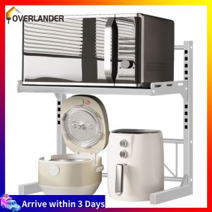 【Fast Shipping】 2/3 Tier Microwave Oven Rack Multi-Function Kitchen Storage Rack for Home Office