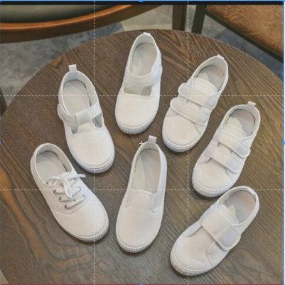 White canvas hot sale shoes children's