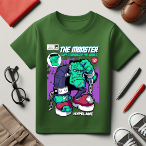 Baju Kaos Atasan Distro Anak Laki Laki Karakter Kartun Bunga Sketboard - Hypelane Kids - DTF