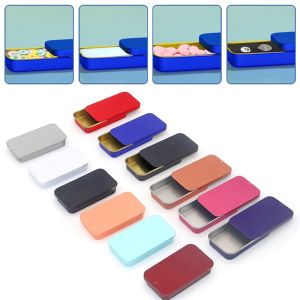 OUREAL Multi Color Tin Box Sliding Cover Hand-held Feeder Candy Pills Portable Training Tools Bird Training Food Jar Candy