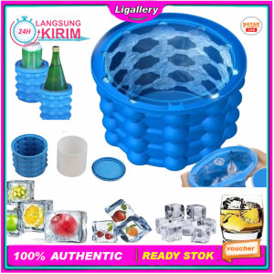 [1 Pcs] Alat Pencetak ES Batu Kristal Pencetak Tempat Es Batu Ice Pembuat Cetakan Es Batu Bulat Silikon Serbaguna