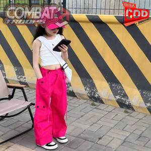 Terbaru celana cargo anak panst casual kekinian usia 6-14 thn