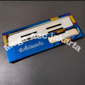 BINGKAI PLAT 2TONE RAINBOW PELANGI Dudukan plat nomor / Tempat plat nomor UNIVERSAL twotone 2TONE