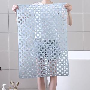 Square anti slip mat bathroom mat shower anti fall environmentally friendly household shower room suction cup floor mat bathroom massage foot mat