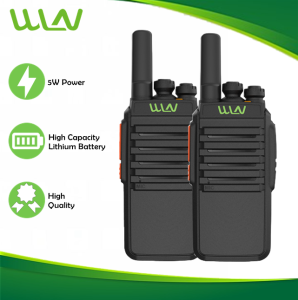 Wln KD-CV1 Pro 5W UHF 400-470MHz 16 Channel Walkie Talkie Two Way Radio -SET OF 2