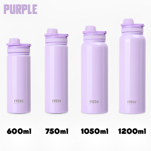 Tyeso Tumbler Thermos Bottle With Handle 600/750/1050/1200ml Keep Hot And Cold Vacuum Insulated Water Bottle Botol Air 保温瓶