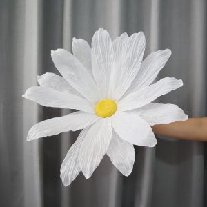 PLLEWY Giant Artificial Daisy Non-woven 50cm Fake Flowers Flower Show Props Welcome Flower Wedding Party Background Wall Decoration