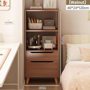 SG Stock Wooden Open Shelf Bookcase Freestanding Tall Storage Shelf Vertical Storage Cabinet with Drawers