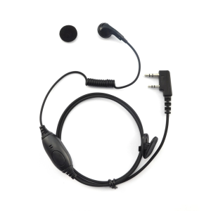 For BAOFENG/WLN/Kenwood 2-Pin PTT Earphone Earpiece with Mic