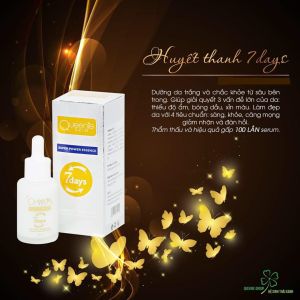 Serum Huyết thanh dưỡng da 7 ngày Queenie skin dung tích 50ml giúp trẻ hóa làng da căng bóng đàn hồi nuôi dưỡng sâu bên trong giúp da trắng hồng loại bỏ đồi mồi - Mỹ phẩm Thanh Hằng