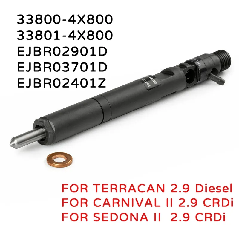 thumbnail image 2 of DELPHI 2.9 CRDi Injector For Kia Carnival / Sedona & Hyundai Terracan – 33800-4x500 Series 2 of 5