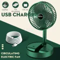 Quạt Tích Điện Gấp Gọn - Quạt Mini Fan Để Bàn Xoay 180 Độ, 3 Tốc Độ Gió Siêu Mát, Cổng Sạc USB, Thiết Kế Nhỏ Gọn Dễ Dàng Mang Theo - Bảo Hành 1 Đổi 1 - Giadungbv247. 