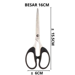 Gunting Kertas Alat Pemotong Kain Karton Selotip Perlengkapan Sekolah Kantor Stainless Tajam - FR GALLERY