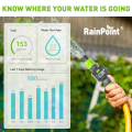 RainPoint Hose-end Water Flow Meter [ Real-Time Monitoring, Gallon / Litre, 0.5-8bar Water Pressure, 1-40L/min Flow Rate, 4 Modes, LCD Display, Single Button Operate, Battery Operated, IPX6 Waterproof, Hose, Garden, Lawn, Accessory, Tool, Home Living ]. 
