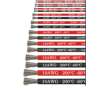 Dây điện AWG Silicone chống cháy chịu nhiệt cao chịu tải cao chuyên dùng câu bình acquy đóng Pin lipofepin xe điện