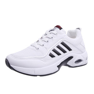 【Local Shipping】Mens Sneakers Shoes Korean Air Cushion Sports Shoes Leather Waterproof Breathable Casual Shoes