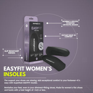 SUPERFEET EASYFIT WOMENS INSOLES (Orthotic Design)