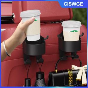 CISWGE Ghế Xe Tựa Đầu Móc Móc Lưu Trữ Tổ Chức Phổ Quát Với Người Giữ Cốc Cho Túi Xách Phù Hợp Với Phổ Xe Phụ Kiện Xe Hơi