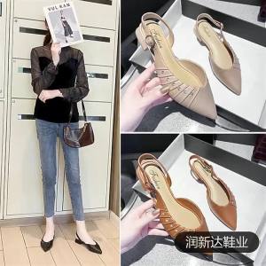 [Free Shipping] Hollowed-out closed-toe slippers comfortable 2026 new summer fashion casual versatile soft-soled non-slip height-increasing clogs for women