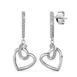 Her Jewellery Allure Earrings - Luxury Crystal Embellishments plated with 18K Gold