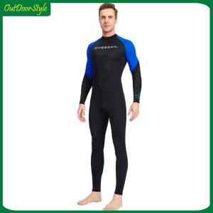【Arrive 1-3 Days】Men Diving Protection Clothes Long Sleeve Sunscreen Snorkeling Surfing Swimsuit with Zipper Elastic Anti-scratch Breathable Outdoor Accessories