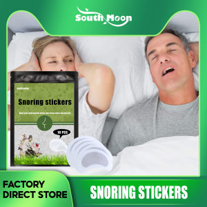 South Moon Snoring Stickers Sleeping Patches Relieve Stress Anxiety Improve Insomnia Brain Relax Sticker Personal Health Care Accessories Improve Night Sleep Anti Snoring Paste At Night(10pcs)