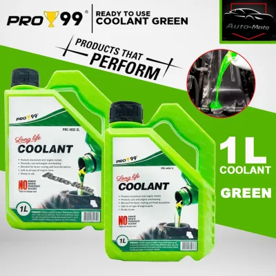 Pro-99 Long Life Ready to Use Coolant Green - 1L ( 1 Liter ) 2L ( 2 Liters )