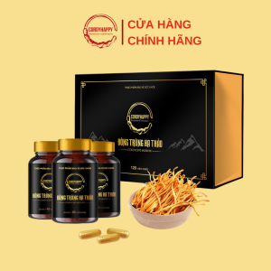 Viên Uống Đông Trùng Hạ Thảo Nguyên Chất 100% CordyHappy - Hộp 120 Viên