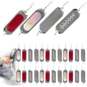 SERAPHYXO ทนทานต่อการใช้งาน ไฟกะพริบตกปลาแบบหลอก สะท้อนแสงสะท้อน เรืองแสงในที่แคบ แฟลชบอร์ดสำหรับดำน้ำ ใช้งานได้หลากหลาย ป้องกันสนิมทน Flasher Fly Trolling Lure ปลาแซลมอน