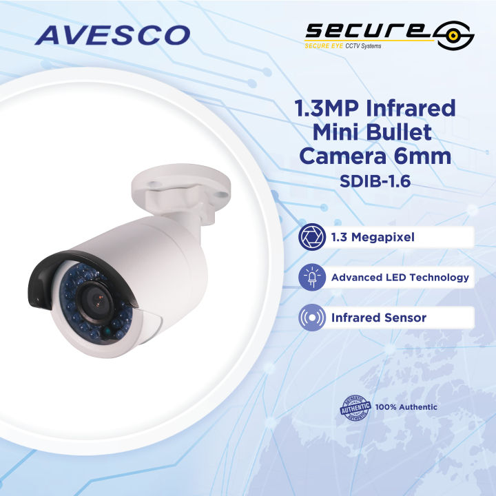 Secure Eye Infrared Mini Bullet Camera CCTV 6mm