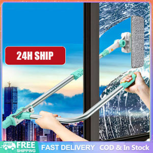 【SG seller 】Glass cleaning artifact household high-rise window telescopic double-sided window cleaning high-rise building cleaning special tool scraping
