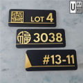 UMAKE Simple Customize Acrylic House Number Plate Tanda Rumah 家用门牌 Personality Room Number Office Signage modern sign. 