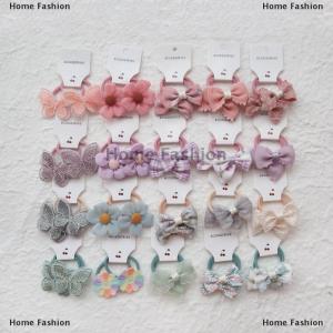 [COD] Home Fashion 10pcs hợp thời trang handmade đàn hồi đáng yêu hairbands trẻ em Hoa Phụ kiện tóc tóc nơ tóc mũ nón dây cô gái dễ thương tóc ban nhạc