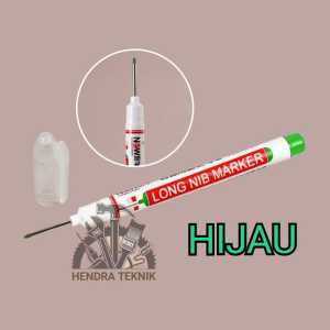 SPIDOL TUKANG ALAT TULIS PENANDA PULPEN KEPALA PANJANG LONG NIB TIP MARKER MERAH BIRU HITAM 12MM PUTIH 0.7MM