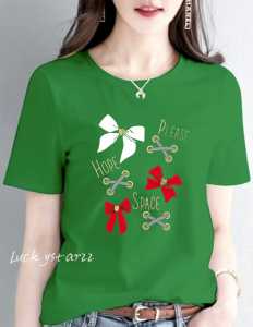 KAOS ATASAN TERBARU PITA CUTE COMBED PREMIUM WANITA