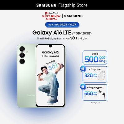[SIÊU SALE GIỮA THÁNG 15-17.6] [QUÀ QUẤN KÈM HÀNG] Điện thoại Samsung Galaxy A16 LTE (4GB/128GB)