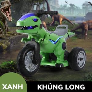 Xe Máy Điện Trẻ Em  Xe Moto Điện Cho bé Khủng Long Tải Trọng 40kg Có Nhạc Và Đèn led Babyhope