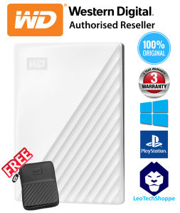 WD My Passport 1TB External Portable Hard Disk USB3.0 Support Windows MacOS PS2/3/4 [w/ Free Pouch - While Stock Last]
