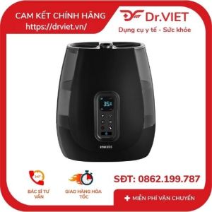 Máy tạo ẩm công nghệ siêu âm khử khuẩn nóng lạnh cài đặt độ ẩm Homedics 1449558