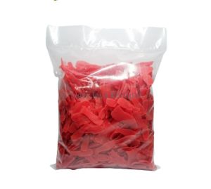 500 GRAM KERUPUK BENTUK IKAN WARNA MERAH / KERUPUK MENTAH / RAABIHAH KERUPUK GROSIR