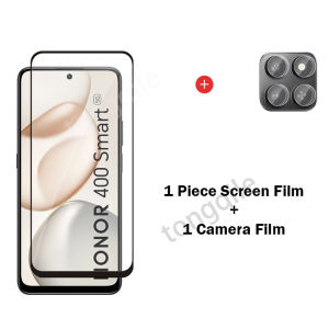 ปกป้องหน้าจอสำหรับ Honor 400 X7d อัจฉริยะ5G Honor400 400สมาร์ท2025กระจกนิรภัยใสคลุมทั้งหมดอัจฉริยะเลนส์กล้องถ่ายรูปฟิล์ม HD ความแข็ง9H กันรอยขีดข่วนแก้วป้องกัน