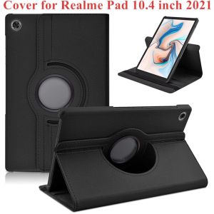 360 Rotation PU Leather Case for OPPO Realme Pad 10.4 RMP2102 Flip Stand Cover for Realme Pad Mini 8.7 RMP2105 Case
