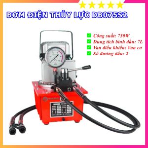 Bơm Điện Thủy Lực DB075S1 ( 750W ) - 1 Vòi Van Cơ - Bình Dầu 7L - Chuyên Dụng Cho Khối Lượng Công Việc Lớn