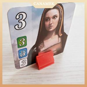 [CANAMEK] 50PCS Game Card Stands Board Game Pieces Plastic CardS Base Stand