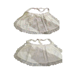 ผ้ากันเปื้อนเด็กเล็ก0-2ปีพร้อมรายละเอียดลูกไม้กระโปรงสั้นมีกระเป๋าสายรัดสวมใส่ง่ายสำหรับทุกวันหรือในโอกาสพิเศษ